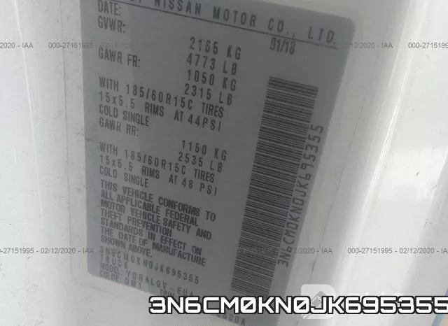 3N6CM0KN0JK695355 фото 10