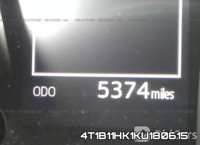 4T1B11HK1KU180615 фото 8