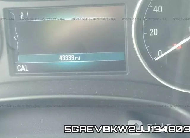5GAEVBKW2JJ134803 фото 8