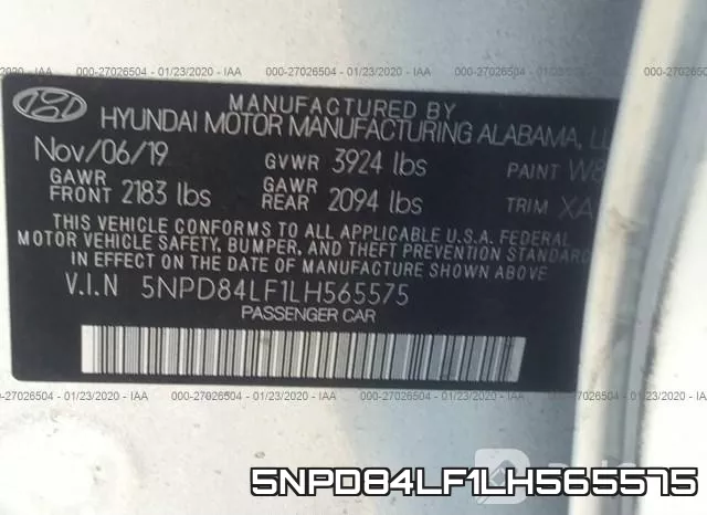 5NPD84LF1LH565575 фото 10