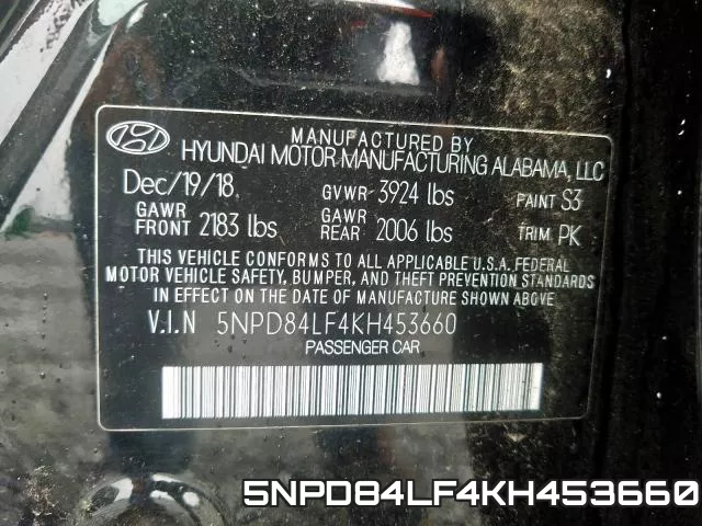 5NPD84LF4KH453660 фото 2