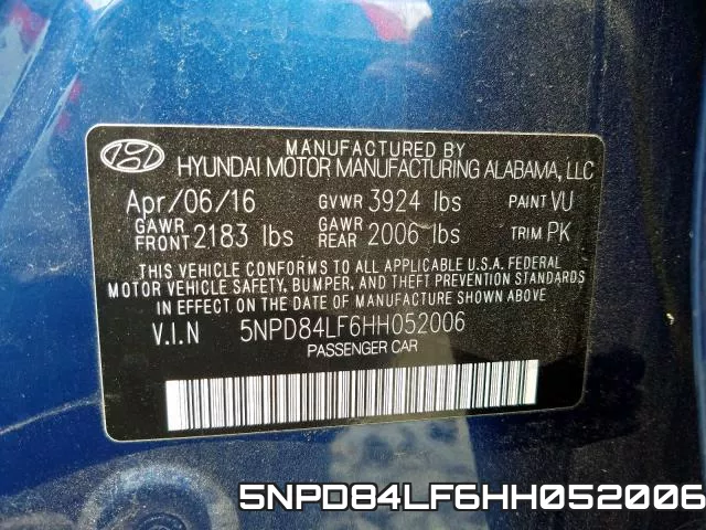 5NPD84LF6HH052006 фото 2