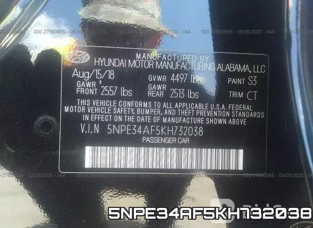 5NPE34AF5KH732038 фото 10