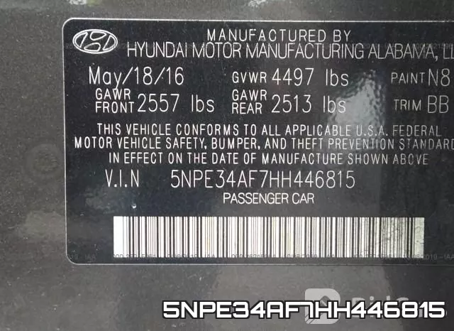 5NPE34AF7HH446815 фото 9