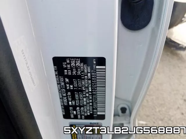 5XYZT3LB2JG568887 фото 2