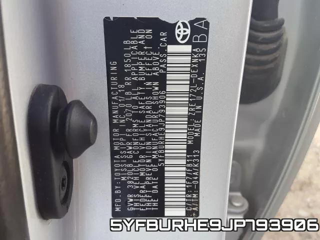 5YFBURHE9JP793906 фото 2