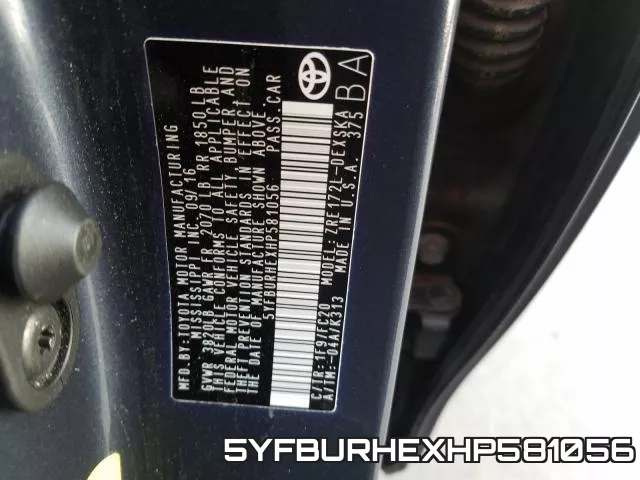 5YFBURHEXHP581056 фото 2