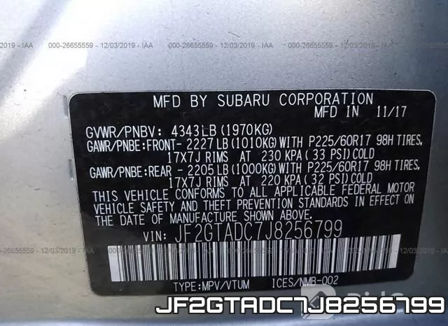 JF2GTADC7J8256799 фото 10