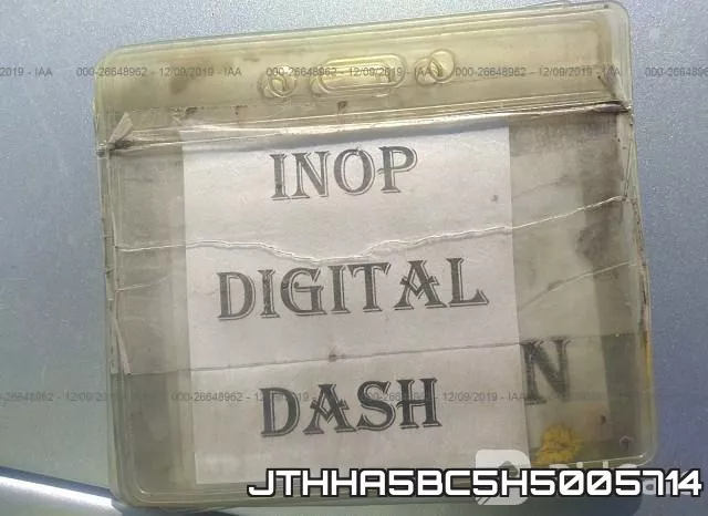 JTHHA5BC5H5005714 фото 8