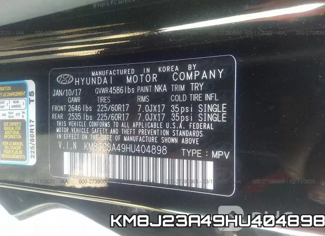 KM8J23A49HU404898 фото 10