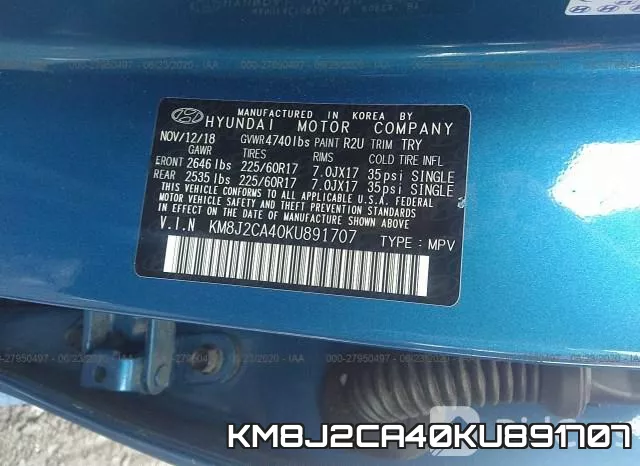 KM8J2CA40KU891707 фото 10