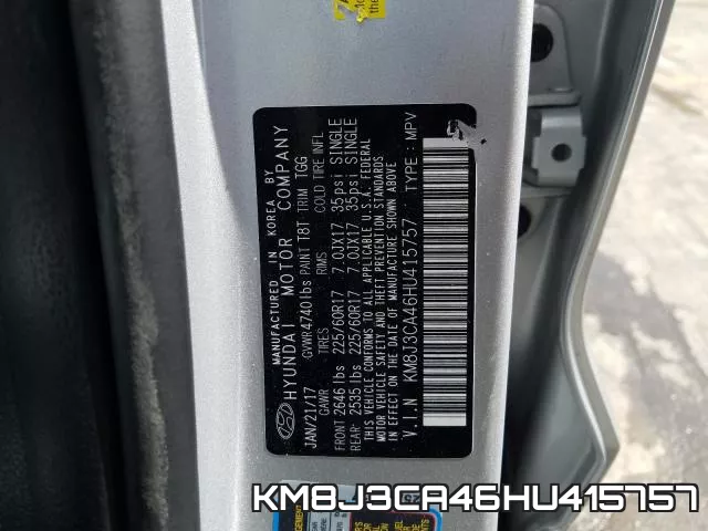 KM8J3CA46HU415757 фото 2