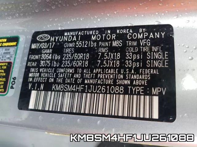 KM8SM4HF1JU261088 фото 2