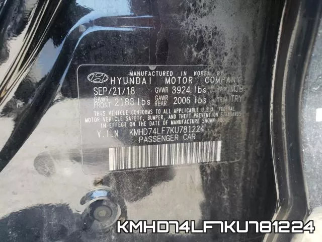 KMHD74LF7KU781224 фото 2