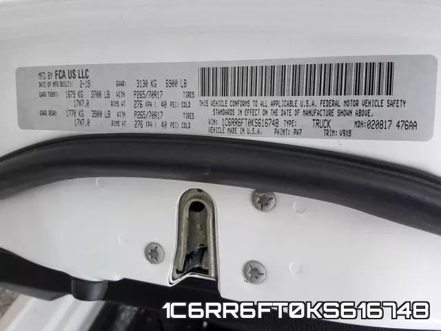 1C6RR6FT0KS616748 фото 2