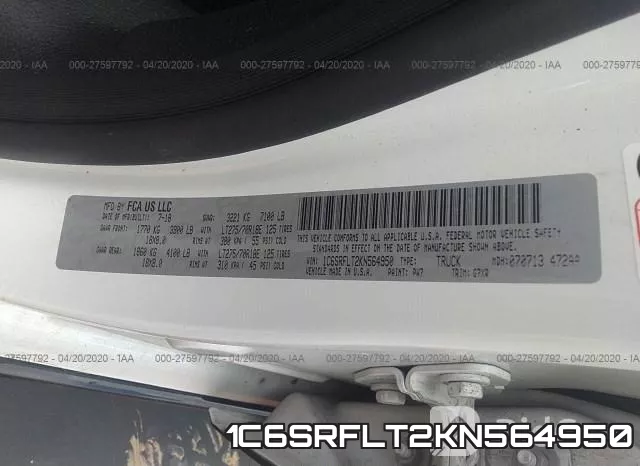 1C6SRFLT2KN564950 фото 10