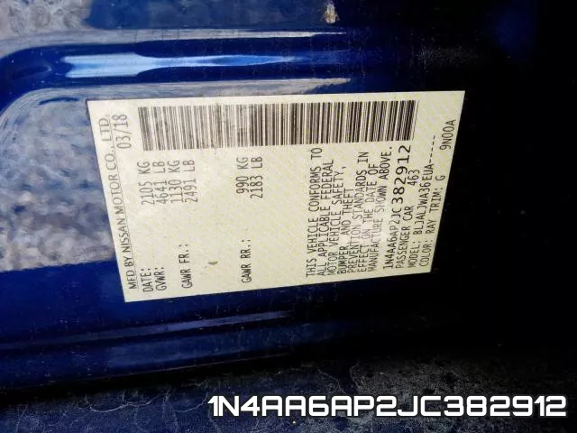 1N4AA6AP2JC382912 фото 2