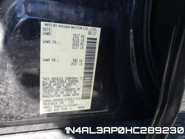 1N4AL3AP0HC289230 фото 2