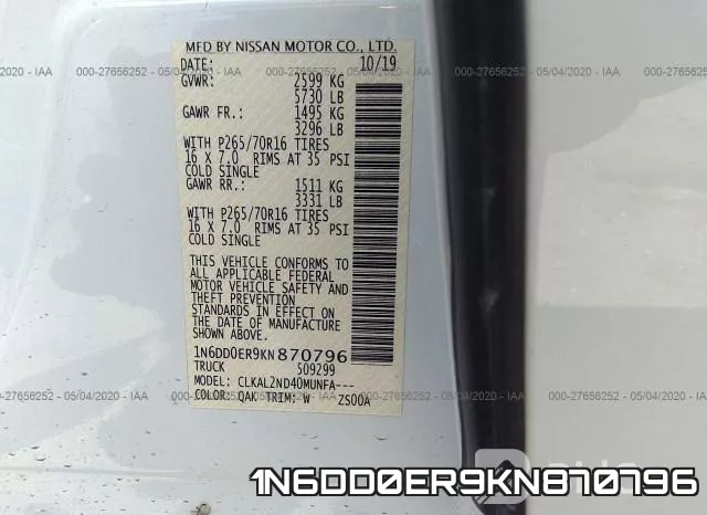 1N6DD0ER9KN870796 фото 10