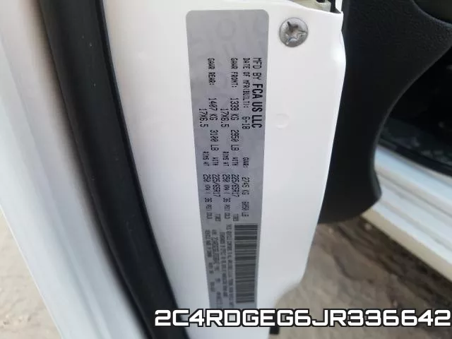 2C4RDGEG6JR336642 фото 2