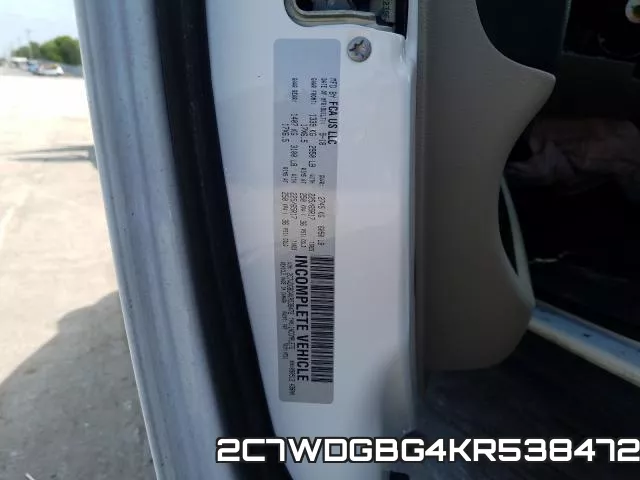 2C7WDGBG4KR538472 фото 2