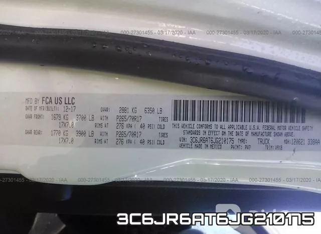 3C6JR6AT6JG210175 фото 10