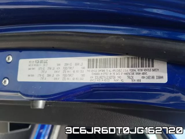 3C6JR6DT0JG162720 фото 2