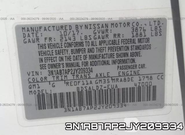 3N1AB7AP2JY209334 фото 10