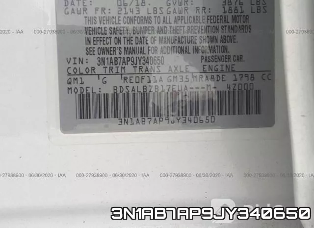 3N1AB7AP9JY340650 фото 10