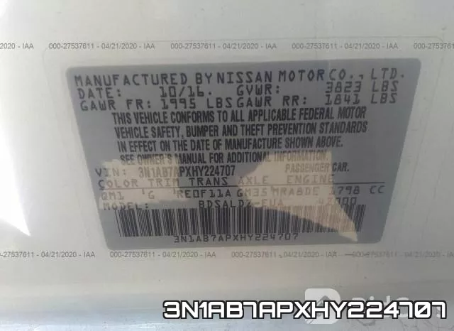 3N1AB7APXHY224707 фото 10