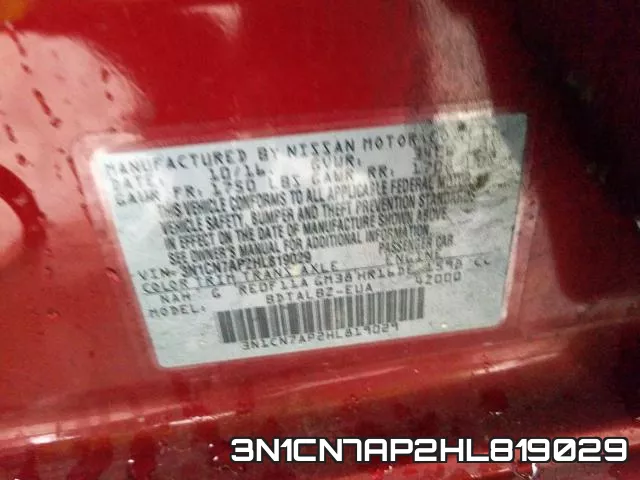3N1CN7AP2HL819029 фото 2
