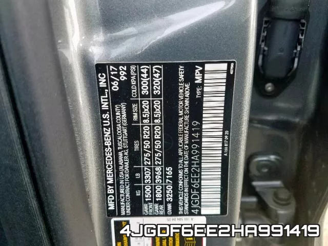 4JGDF6EE2HA991419 фото 2