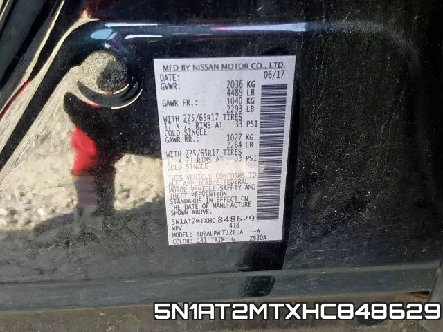 5N1AT2MTXHC848629 фото 2