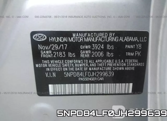5NPD84LF0JH299639 фото 10