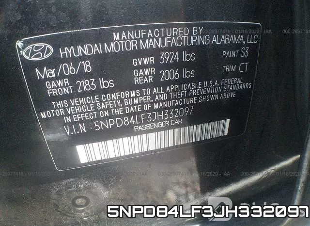 5NPD84LF3JH332097 фото 10