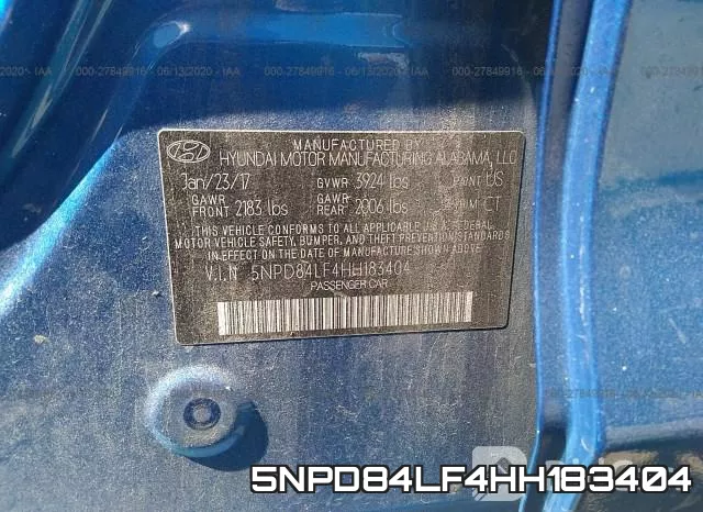 5NPD84LF4HH183404 фото 10