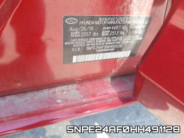 5NPE24AF0HH491128 фото 2