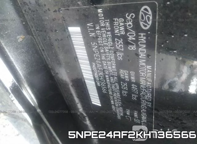 5NPE24AF2KH736566 фото 10