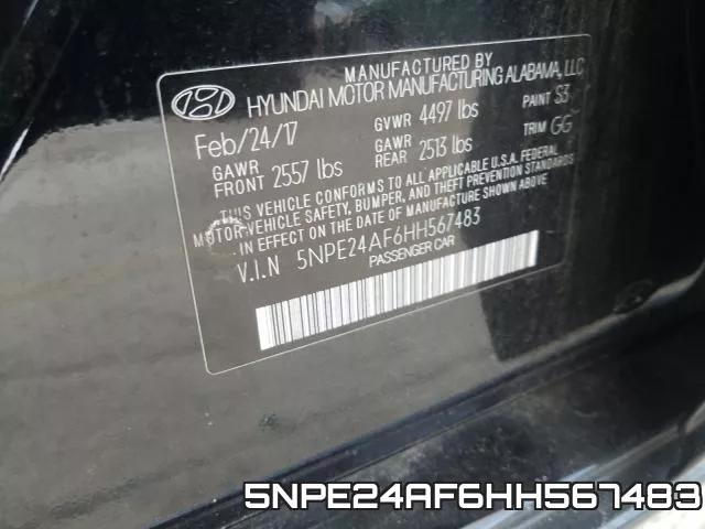 5NPE24AF6HH567483 фото 2