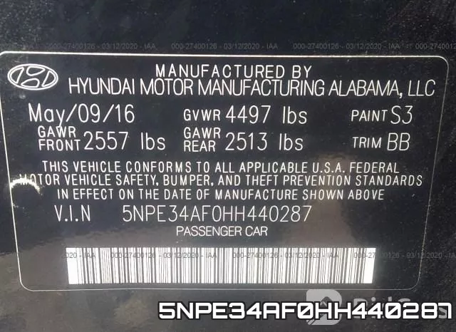 5NPE34AF0HH440287 фото 10