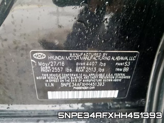 5NPE34AFXHH451393 фото 2