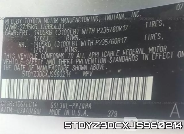 5TDYZ3DCXJS960214 фото 10