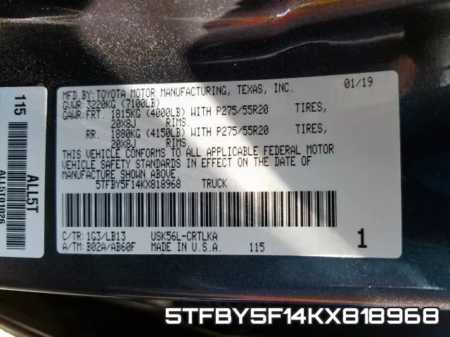5TFBY5F14KX818968 фото 2