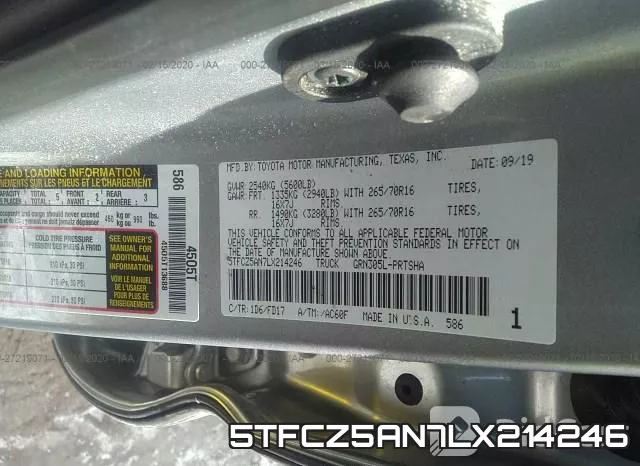5TFCZ5AN7LX214246 фото 10