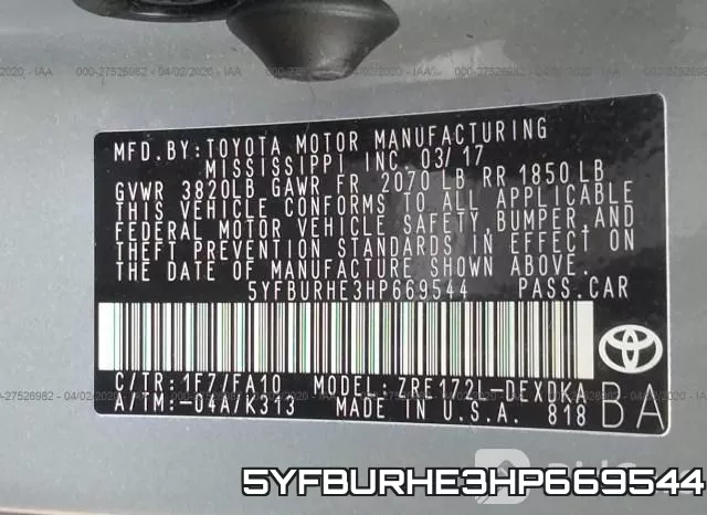 5YFBURHE3HP669544 фото 10