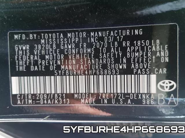 5YFBURHE4HP668693 фото 2