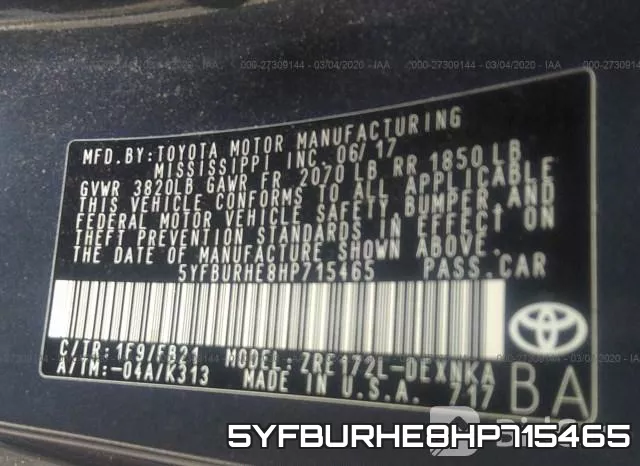5YFBURHE8HP715465 фото 10