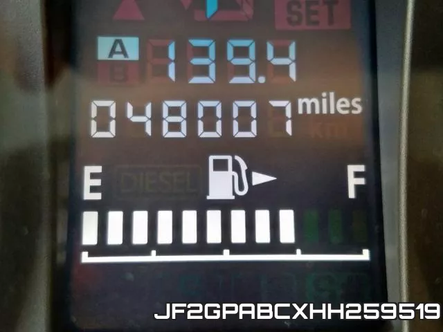 JF2GPABCXHH259519 фото 9
