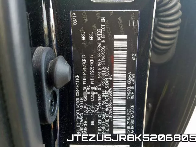 JTEZU5JR8K5206805 фото 2