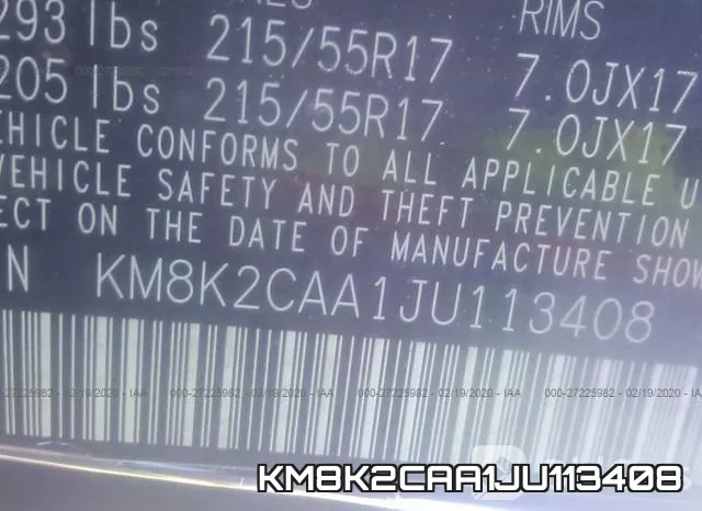 KM8K2CAA1JU113408 фото 10